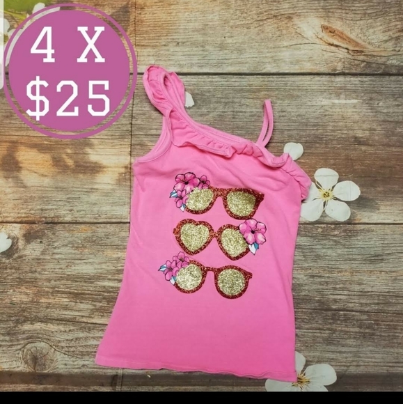 Justice Other - Justice glittery sunglasses top